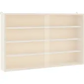 vidaXL Houten vitrinekast met deuren 60x8,5x37cm