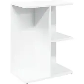 vidaXL Nachtkastje 46,5x29x61 cm bewerkt hout wit