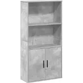 vidaXL Boekenkast 60x24x120 cm bewerkt hout betongrijs