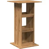 vidaXL Bartafel met opbergruimte 60x60x102 cm hout artisanaal eiken