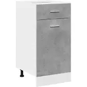vidaXL Ladekast Lyon, betonkleur, 40x46x81,5 cm, houtvezelplaat