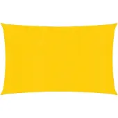 vidaXL Zonnezeil 160 g/m² 2x4 m HDPE geel