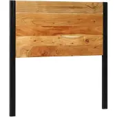 vidaXL Hoofdeinde 100 cm massief hout acaciahout en ijzer