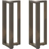 vidaXL Console tafelpoten 2 st T-vormig 38x25x(72-73)cm staal naturel