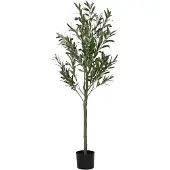 vidaXL Kunstolijfboom 450 blaadjes 120 cm groen
