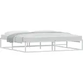vidaXL Bedframe zonder matras 200x200 cm wit