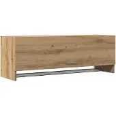 vidaXL Kledingkast 100x32,5x35 cm bewerkt hout artisanaal eikenkleurig