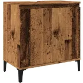 vidaXL Wastafelonderkast, look van oud hout, 58x33x60 cm, houtvezel