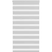 vidaXL Zebra rolgordijn 90x100 cm stofbreedte 85,9 cm lichtgrijs