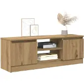 vidaXL Tv-meubel 102x30x36 cm bewerkt hout artisanaal eikenkleur