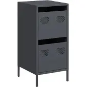 vidaXL Dressoir, antraciet, 35x39x73,5 cm, koudgewalst staal