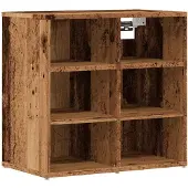 vidaXL Schoenenkast 52x30x50 cm oud houtkleurig