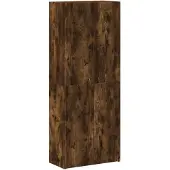 vidaXL Archiefkast 60x32x153 cm bewerkt hout gerookt eikenkleurig