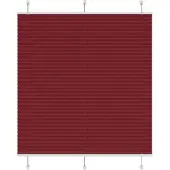 vidaXL Plissé rolgordijn 115x100cm stofbreedte 114,4cm bordeauxrood