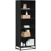 vidaXL Boekenkast 60x35x170,5 cm bewerkt hout zwart