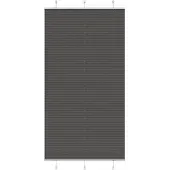 vidaXL Plissé rolgordijn 105x200cm stofbreedte 104,4cm polyester zwart