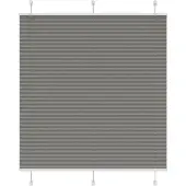 vidaXL Plissé rolgordijn 120x100 cm stofbreedte 119,4 cm antraciet