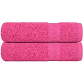 vidaXL Handdoeken FROGN 2 st 50x100 cm 360 g/m² roze