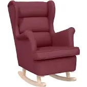 vidaXL Schommelstoel 74x90x102 cm stof wijnrood