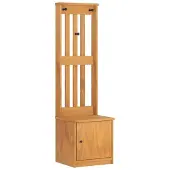 vidaXL Kapstok SANDNES 45x40x159,5 cm massief grenenhout