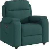 vidaXL Fauteuil verstelbaar stof donkergroen
