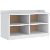 vidaXL Gangbankje SANDNES wit 87x40x50 cm massief grenenhout