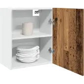 vidaXL Bovenkast Lyon 50x31x60 cm bewerkt hout oud houtkleurig