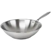Fackelmann Wok 28 cm van 18/10 roestvrij staal Triply Vita3
