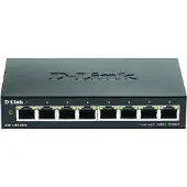 D-Link DGS-1100-08V2/E (8 Havens), Netwerkschakelaar, Zwart