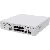 Mikrotik Cloud Router Switch 310-8G+2S+IN with 800 Mhz CPU, 256 MB RAM, 8 x 2.5Gigabit Ethernet ports, 2 x SFP+ cages , RouterOS L5, desktop enclosure, rackmount ears, PSU