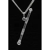 MOOYE ® - Collectie Zilveren Majorette stok ketting hanger