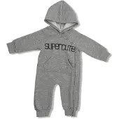 SuperCute jumpsuit gemêleerd grijs kruippak maat 68/74