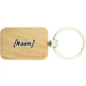 Combicraft houten sleutelhanger met naam - per 1 stuk