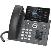 Grandstream Networks GRP2614, 4 SIP-accounts, 4 lijntoetsen, TFT LCD, 2x RJ-9, 2x RJ-45, Bluetooth, Wi-Fi, QoS., Telefoon, Zwart