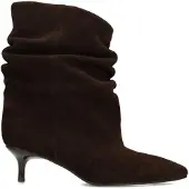 POSH by Poelman Enkellaarsjes chocoladebruin