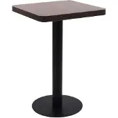 vidaXL Bistrotafel 50x50 cm MDF donkerbruin