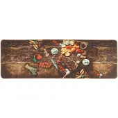 vidaXL Keukenmat wasbaar 60x180 cm meerkleurig