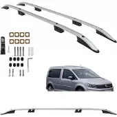 CAN VOLKSWAGEN CADDY MAXI DAKRAILS van 2003 tot 2020 ZILVER