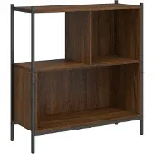 vidaXL Boekenkast 72x28x77,5 cm bewerkt hout bruin eikenkleur