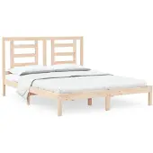 vidaXL Bedframe zonder matras massief grenenhout 160x200 cm