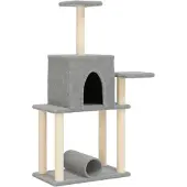 vidaXL Kattenmeubel met sisal krabpalen 122 cm lichtgrijs