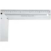 TOYA Haakse lijn - VOREL - 300 mm - Millimeter schaal - Hoek 45 - Verstevigd aluminium