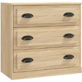 vidaXL Dressoir Sonoma-eikenhout, 70x35,5x67,5 cm, houtvezel