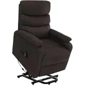 vidaXL Sta-op-massagestoel stof donkerbruin