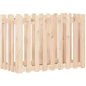 vidaXL Hoge plantenbak met lattenomheining-design, 100x50x70 cm, massief hout, grenen