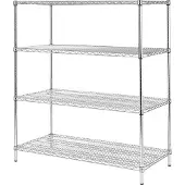 Vogue Stalen Voorraadrek | 4 Schappen | 183x60 cm