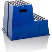 Hjh OFFICE Opstapkrukje / Opstap TIO-E2 kunststof blauw
