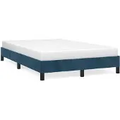 vidaXL Bedframe zonder matras, donkerblauw, 120x190 cm, fluweel