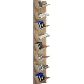 VCM Lansi Maxi wandkast Wandbevestiging met 8 schuine plankenSonoma eiken decor.