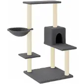 vidaXL Kattenmeubel met sisal krabpalen 95 cm donkergrijs